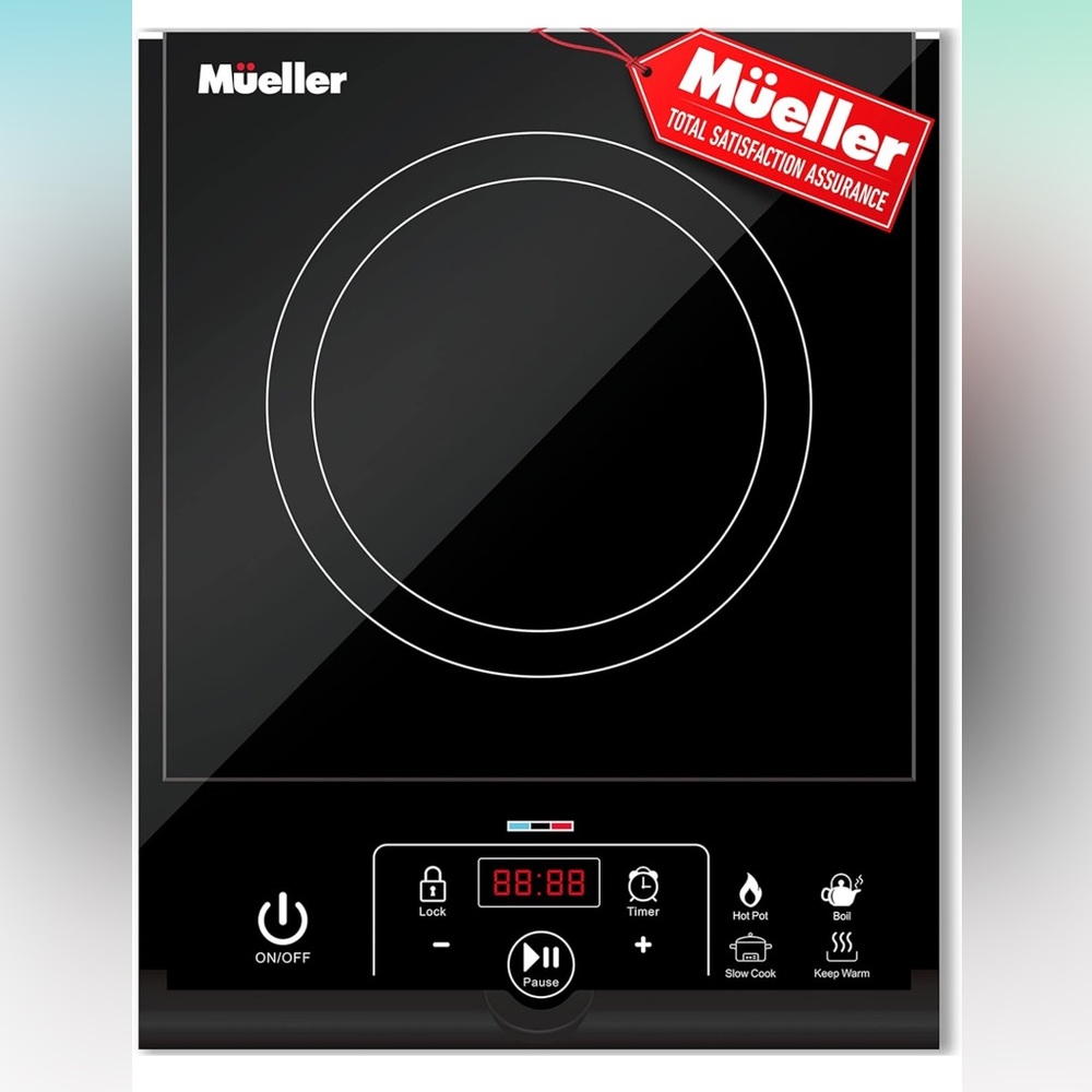 RapidTherm Portable Induction Cooktop Hot Plate Countertop Burner